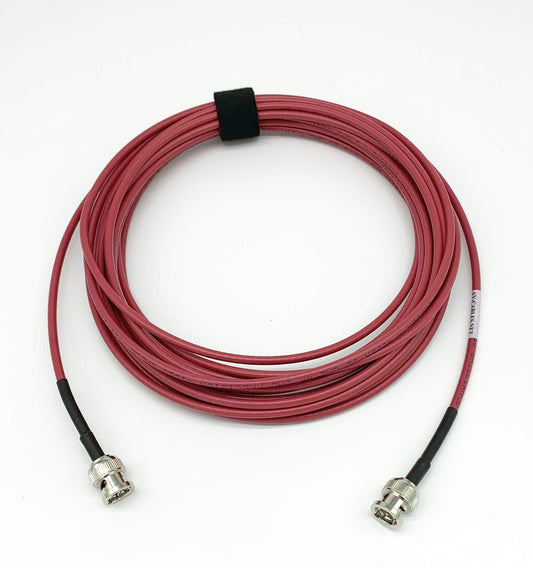 AV-Cables 12G 4K HD SDI BNC - BNC Cable 4855R Mini RG59 (25ft, Red)