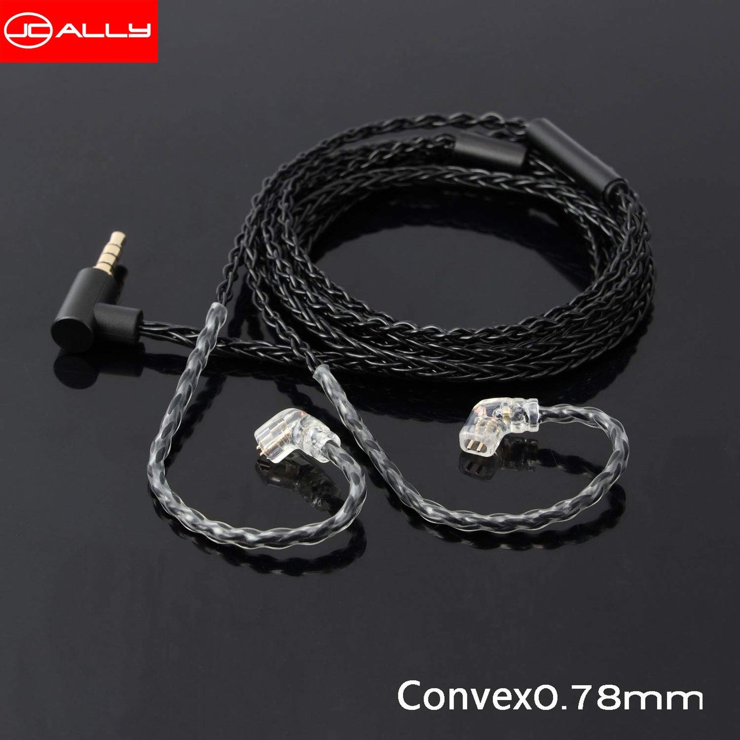 Girftu JCALLY Earbuds Replacement Cable Oxygen-Free Copper Upgrade 5N OFC Headphone Wire 8 Shares for KZ C Pin TRN S pin Earphone 3.5mm Wire…