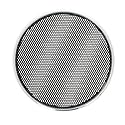 Fielect 2 Pcs 3.5inch /90mm Speaker Grill Mesh Decorative Circle Woofer Guard Protector Cover Audio Accessories Black Grill Silver Trim