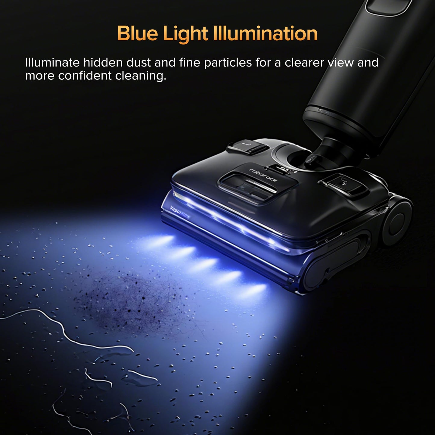 roborock F25 Ultra Steam Wet Dry Vacuum Cleaner, 356°F Steam Mop & 187°F Hot Water Cordless Vacuum Mop All in One, Floor Washer with Blue Light, 194°F