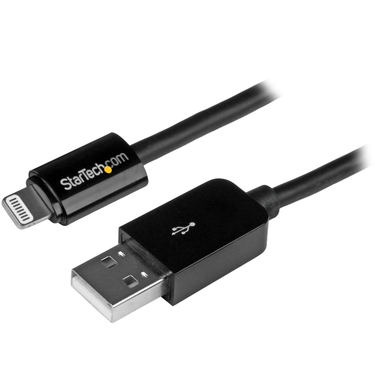 StarTech 10ft/3m USB-A to Lightning Cable, Black, Charge & Sync (USBLT3MB)