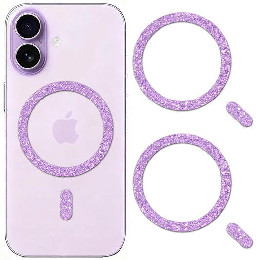 Universal Magnetic Rings (2 Pack) Magsafe Sticker Conversion Kit Compatible with iPhone 16/15/14/13/12 Series & All Phone Cases, for Wireless Charging