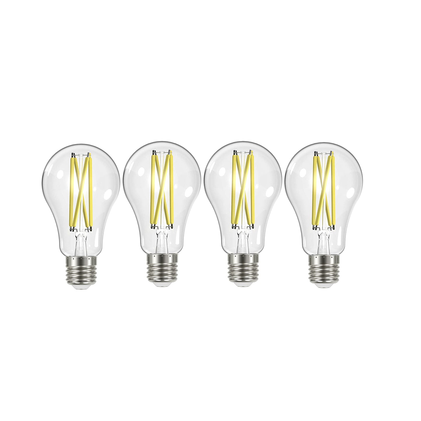Satco S12442, A19 LED Bulbs, 100W Replacement, 2700K, 4-Pack, Light Bulb