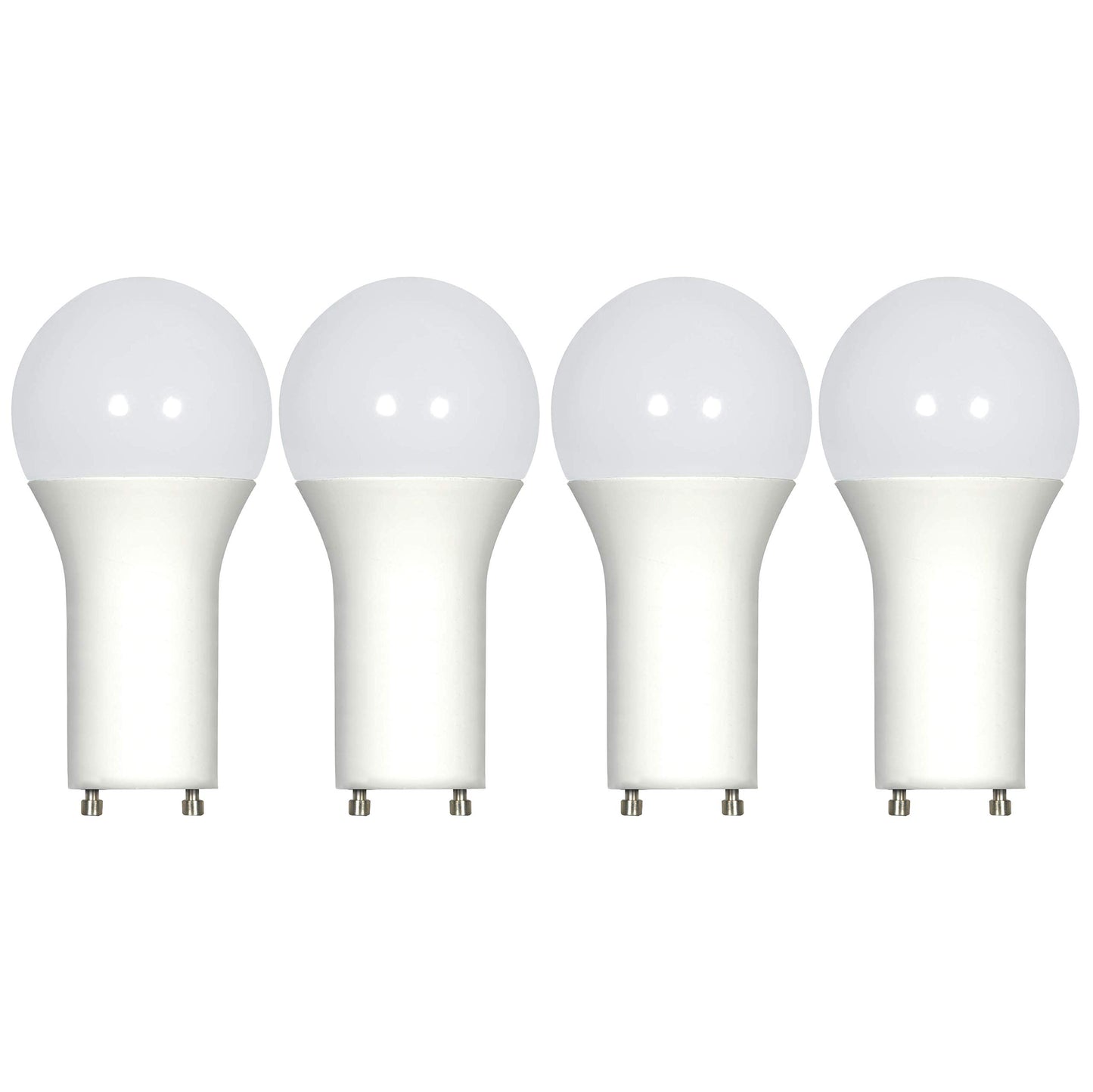 KOR GU24 A19 LED Bulbs, 100W Equivalent, 15W, 4000K Cool White, 4 Pack