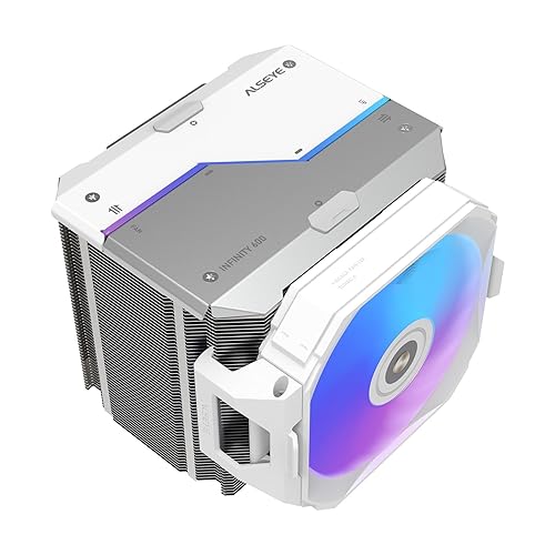ALSEYE i600 Dual Tower CPU Air Cooler 260W TDP 6 Heat Pipes ARGB Lighting Sync Compatible with Intel LGA 115X/1200/1700/1851 & AMD AM4/AM5 Dual Silent