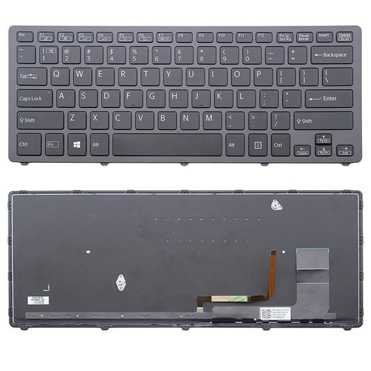 wangpeng® New US Black Backlit Laptop Keyboard for Sony SVF14NA1U SVF14NA1EL Series Laptop