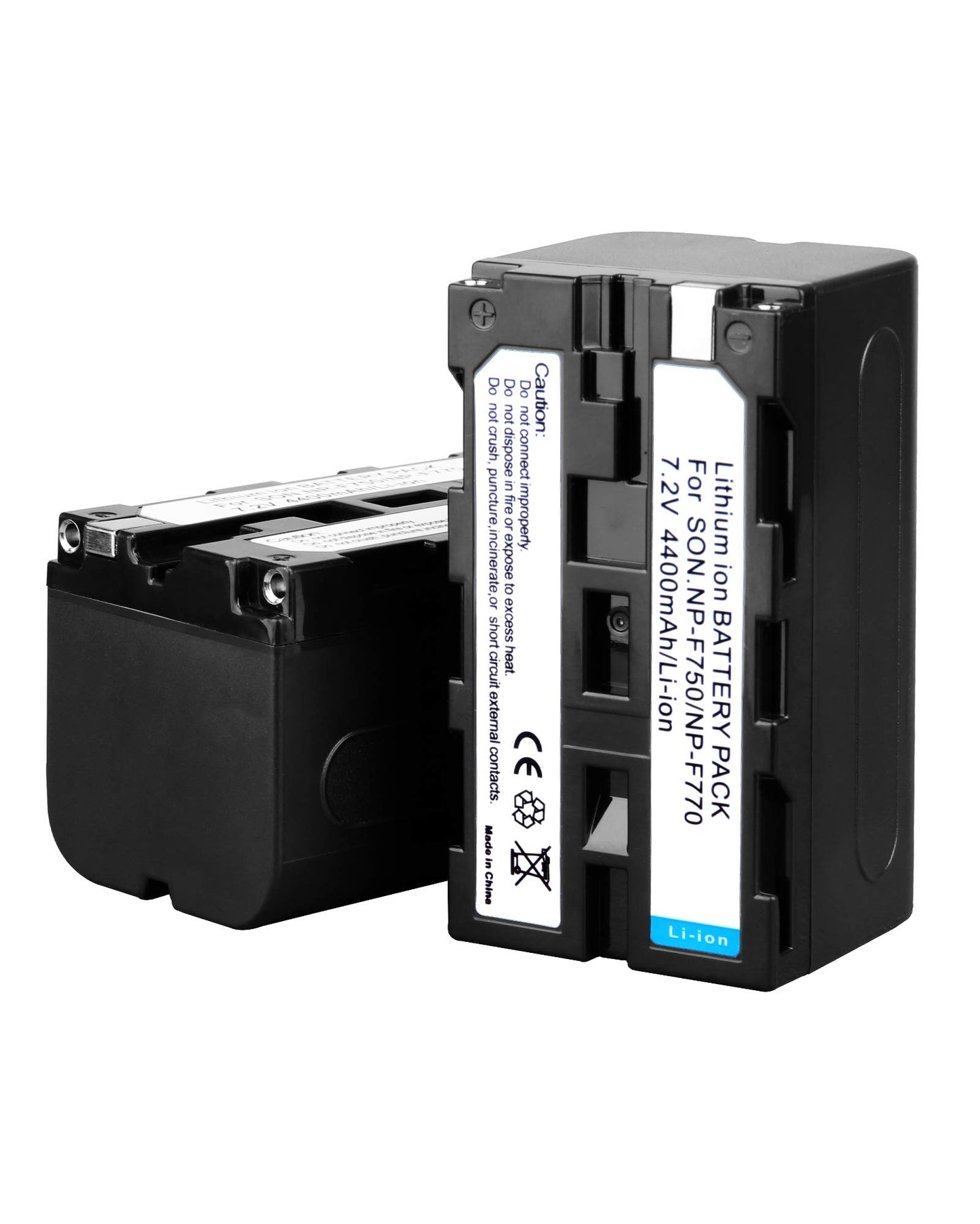 GVM 2 Pack NP-F750/770 Battery and Charger 4400mAh for Sony NP-F975, NP-F960, NP-F950, NP-F930, NP-F770, NP-F750, NP-F550, DCR, DSR, HDR, FDR, HVR