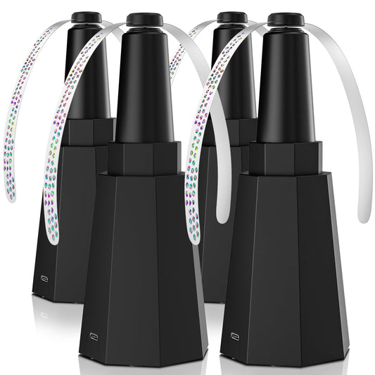 4-Pack Rechargeable Fly Fans for Tables Up to 10-Hour Working Time, Indoor Outdoor Mute Food Fans to Keep Flies Away, Retractable Table Fans with Hook