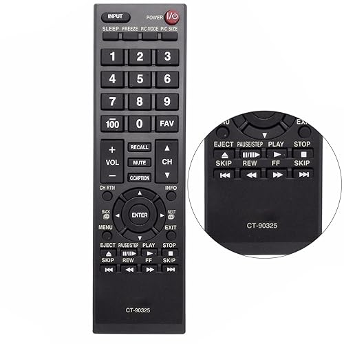 New CT-90325 CT90325 Remote Control Fit for Toshiba TV 32c110u 32c120u 32l1400u 50l1350u 50l5200u 19SL410U 22AV600UZ 24SL410UM 26C10 29L1350U 32E200U