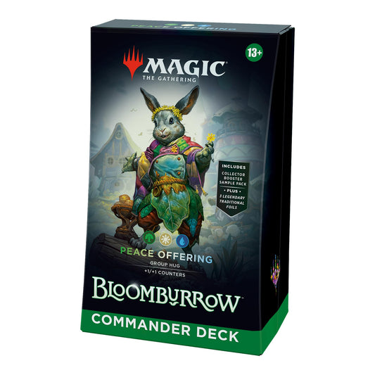 Magic: The Gathering Bloomburrow Commander Deck - Peace Offering (100-Card Deck, 2-Card Collector Booster Sample Pack + Accessories)