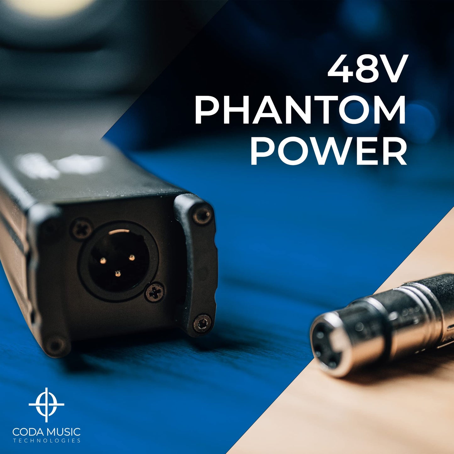 Coda MB-1 Microphone Preamp Mic Gain Booster - 48V Phantom Power, 25db Gain Ultra-Clean Dynamic Mic Preamplifier for Studio or Home Recording, Vocal