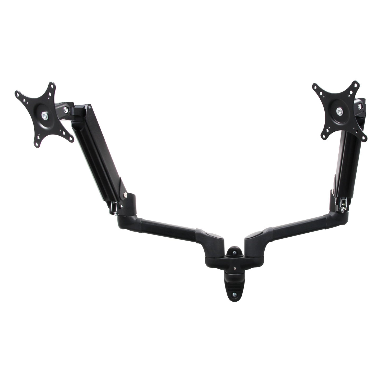 Pegasus Dual LCD/LED Monitor Full Aluminum Gas Spring Arms Height Adjustable Universal 2 Screen Wall Mount