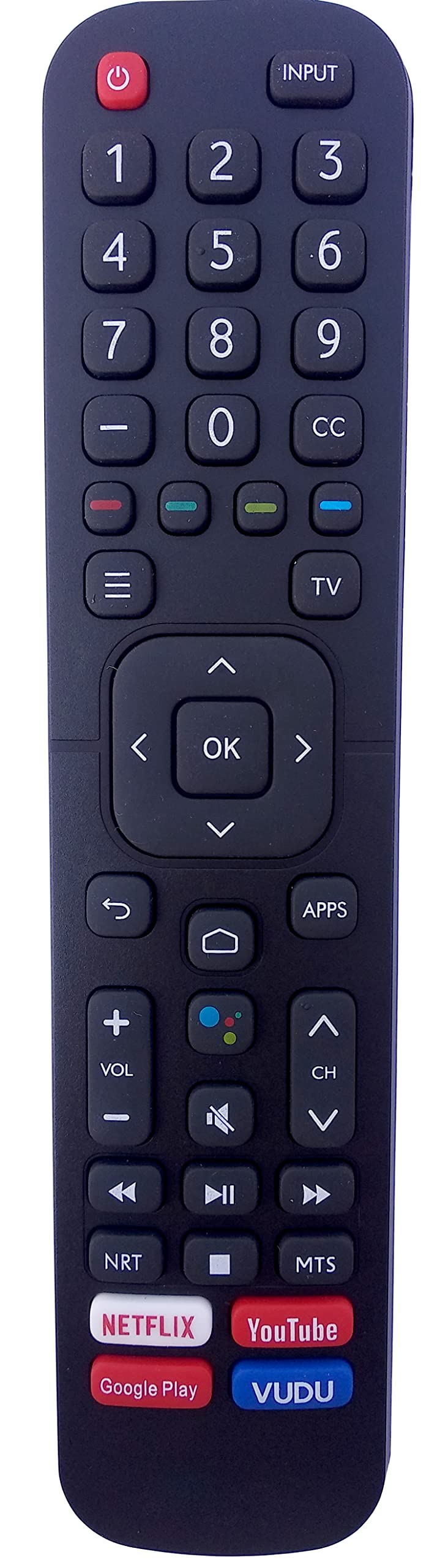 Universal Remote Compatible for HISENSE Series H6570G 43H6570G 50H6570G 55H6570G 58H6570G 65H6570G 70H6570G 75H6570G 85H6570G TV Remote Control