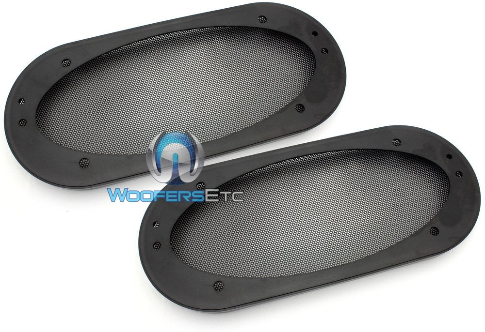 4" x 10" Universal Steel Mesh Protective Speaker Grills - Pair