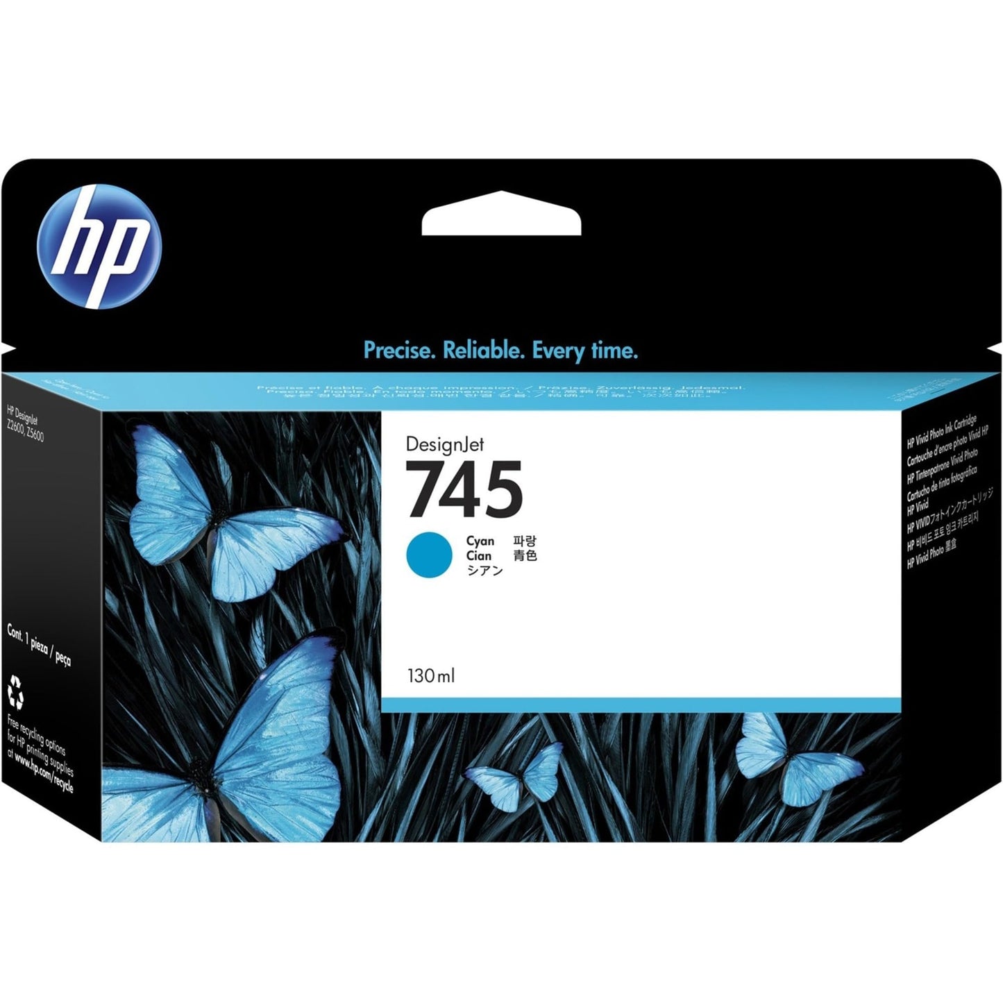 HP745 130-ml Cyan DesignJet in
