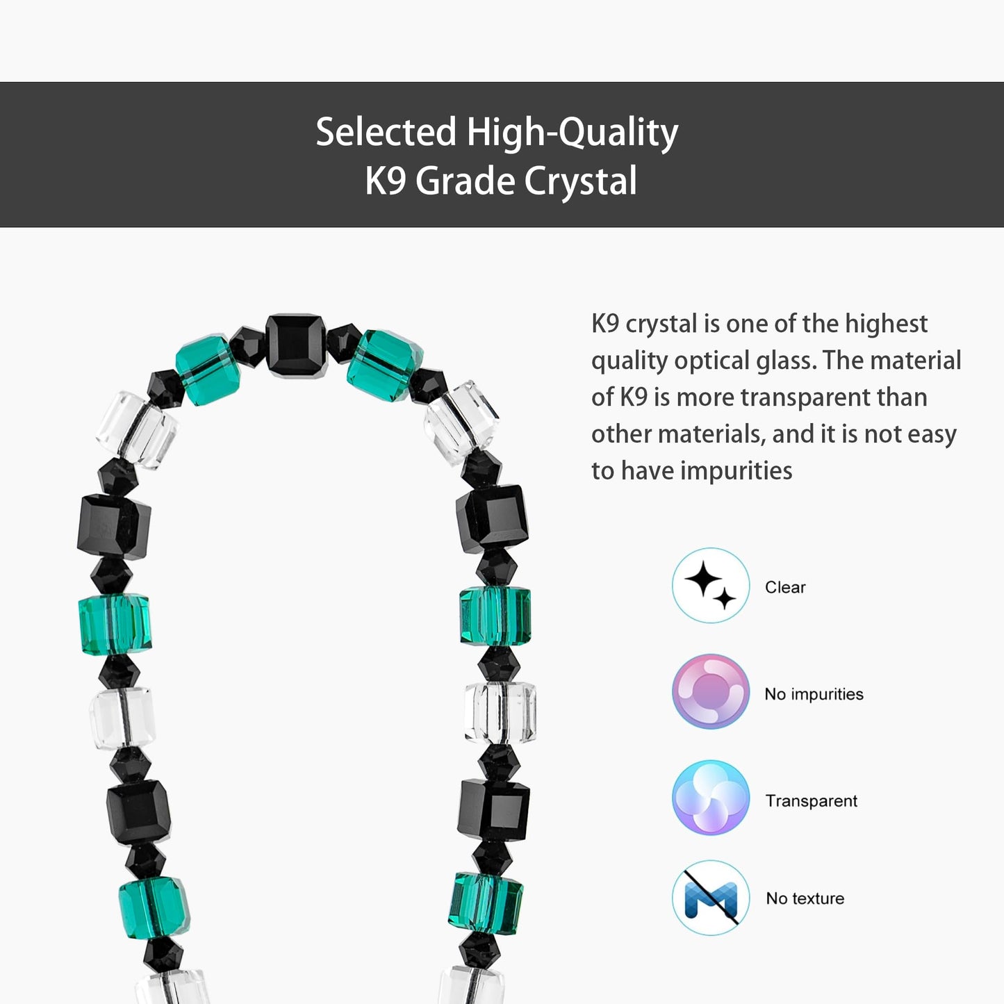 SENLLY Wristlet Phone Lanyard Charm, Selected K9 Crystal Wrist Strap, Use Stainless Steel Hardware, Jewel Gift for Women