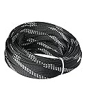 Othmro 32.8ft Length PET Flexible Expandable Braided Cable Sleeves 0.47in Width Wire Loom Sleeving and Organizer Flexible Wire Mesh Sleeves for TV