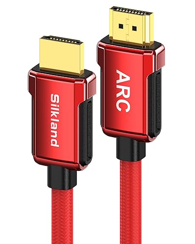 Silkland 4K HDMI ARC Cable for Soundbar, 4K 60Hz HDMI 2.0 Cable 6.6ft, (18Gbps, ARC, HDCP 2.2, HDR, 3D), High Speed Ultra HD, Compatible for Samsung