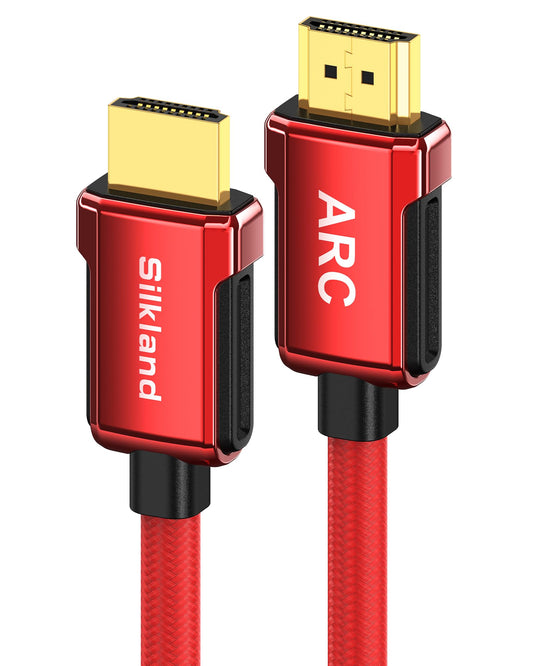 Silkland 4K HDMI ARC Cable for Soundbar, 4K 60Hz HDMI 2.0 Cable 6.6ft, (18Gbps, ARC, HDCP 2.2, HDR, 3D), High Speed Ultra HD, Compatible for Samsung
