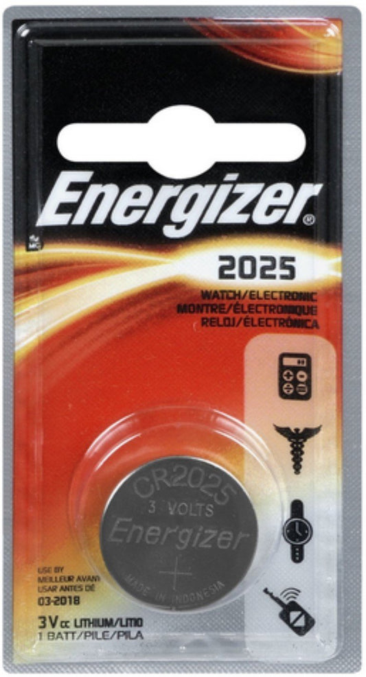 Energizer Watch/Electronic Battery 3 Volt 2025 1 Each (Pack of 5)