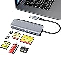7 in 1 Memory Stick Pro Duo Card Reader, USB-C Multi Cards Reader for SD/TF/CF/MS/XD Cards, SD Card Reader for iPhone, Tablet, Laptop, Windows, Linux