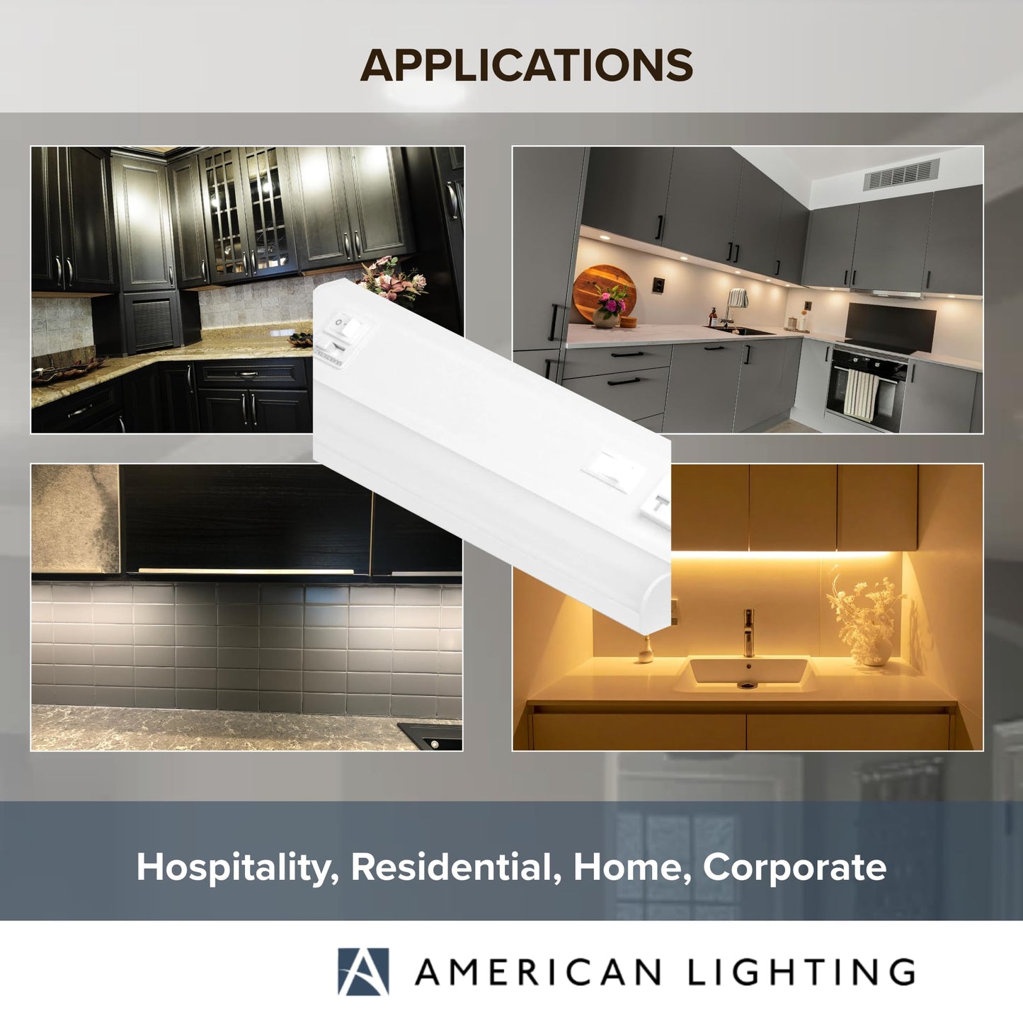 American Lighting LED Courant Plus Undercabinet Light 12 Inch White