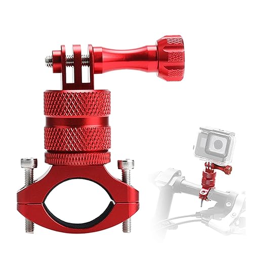 ParaPace Mountain Bike Mount for GoPro Hero 13/12/11/10/9/8/7/6/5/4/3+, 360 Degree Rotation Aluminium Bike Handlebar Holder Bicycle Rack Adjuster