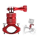 ParaPace Mountain Bike Mount for GoPro Hero 13/12/11/10/9/8/7/6/5/4/3+, 360 Degree Rotation Aluminium Bike Handlebar Holder Bicycle Rack Adjuster