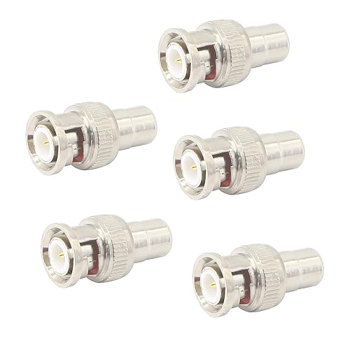 BNC to RCA Adapter BNC Male to VA Phono Female Plug Connector?YOUCHENG for CCTV Camera System?5pcs?