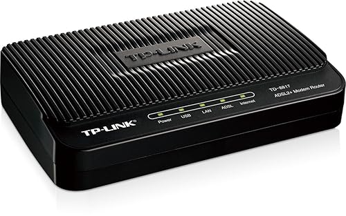 TP-LINK TD-8817 ADSL2+ Modem, 1 RJ45, 1 USB Port, Bridge Mode, NAT Router, Annex A, ADSL Splitter, 24Mbps Downstream