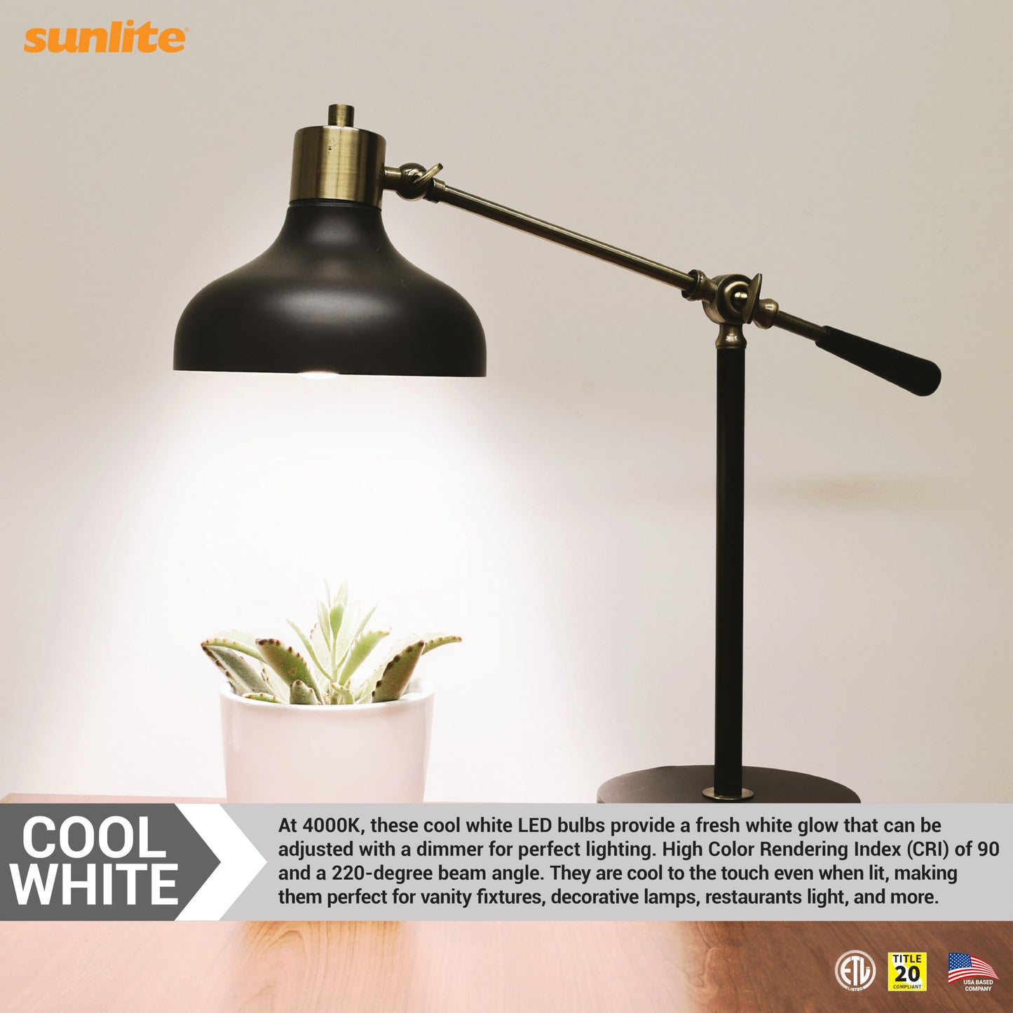 Sunlite G25 Globe Light Bulbs, 6W (60W Equi.), Medium E26 Base, 500 Lmns, Dimmable Round Type G Vanity LED Bulb, Frosted, 90 CRI, Title-20 Compliant