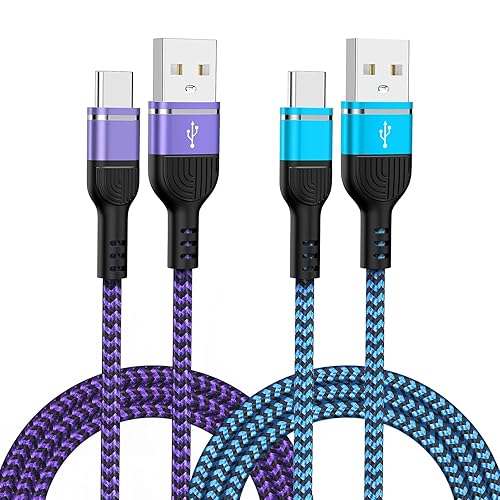 S25 Ultra S25+ A14 A15 5G Samsung Charger Fast Charging Cord 2Pack 6FT USBA to USBC Cables Android Charger Cord for Samsung Galaxy S24 S23 S22,A35 A55