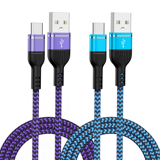 S25 Ultra S25+ A14 A15 5G Samsung Charger Fast Charging Cord 2Pack 6FT USBA to USBC Cables Android Charger Cord for Samsung Galaxy S24 S23 S22,A35 A55