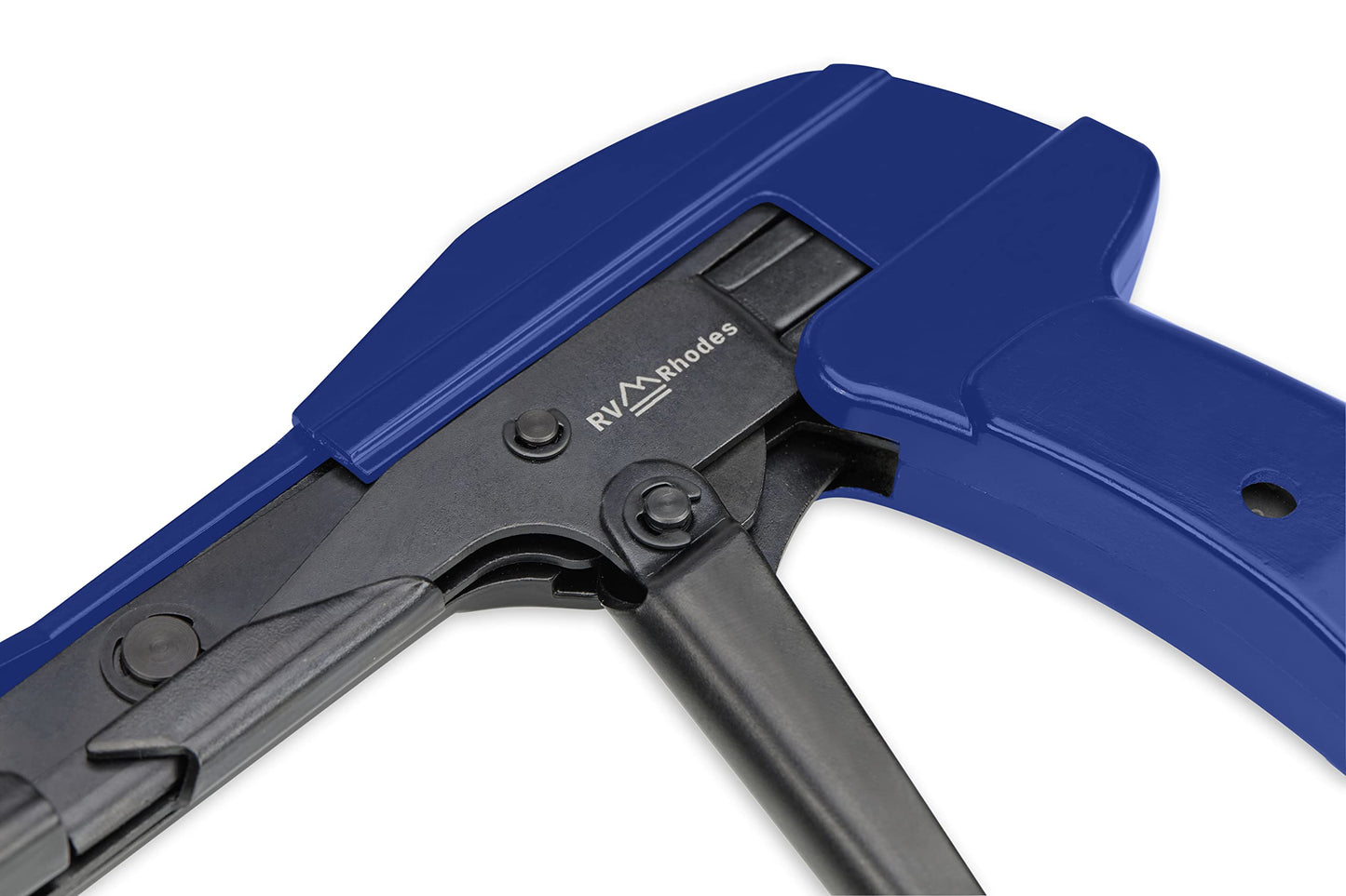 RV RHODES 42709 Zip Tie Gun/Cable Tie Install Tool, Adjustable Tension with Built-In Cutter, for Nylon Ties up to 1/4”- Blue