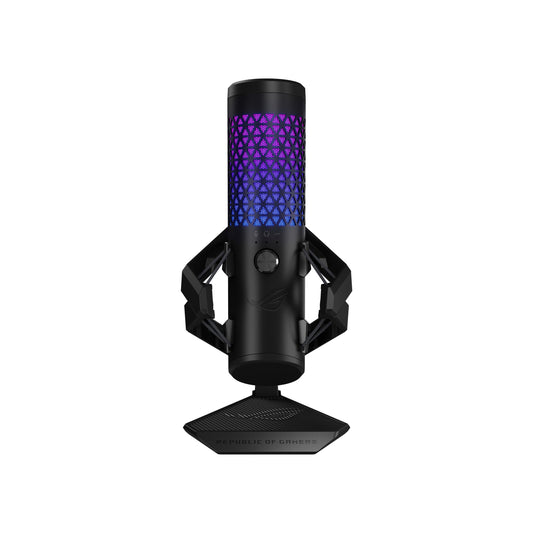 ASUS ROG Carnyx USB Gaming Microphone (25mm Condenser Capsule, 192kHz/24-bit, Cardioid, high-Pass Filter, Built-in pop Filter, Metal Shock Mount