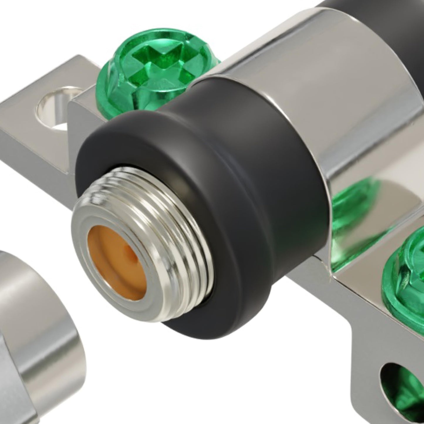 THE CIMPLE CO Single-Port Coaxial Cable Grounding Block - RG6 Coaxial Cable Connector and Extender with Weather-Seal Boots - Coax Ground Block