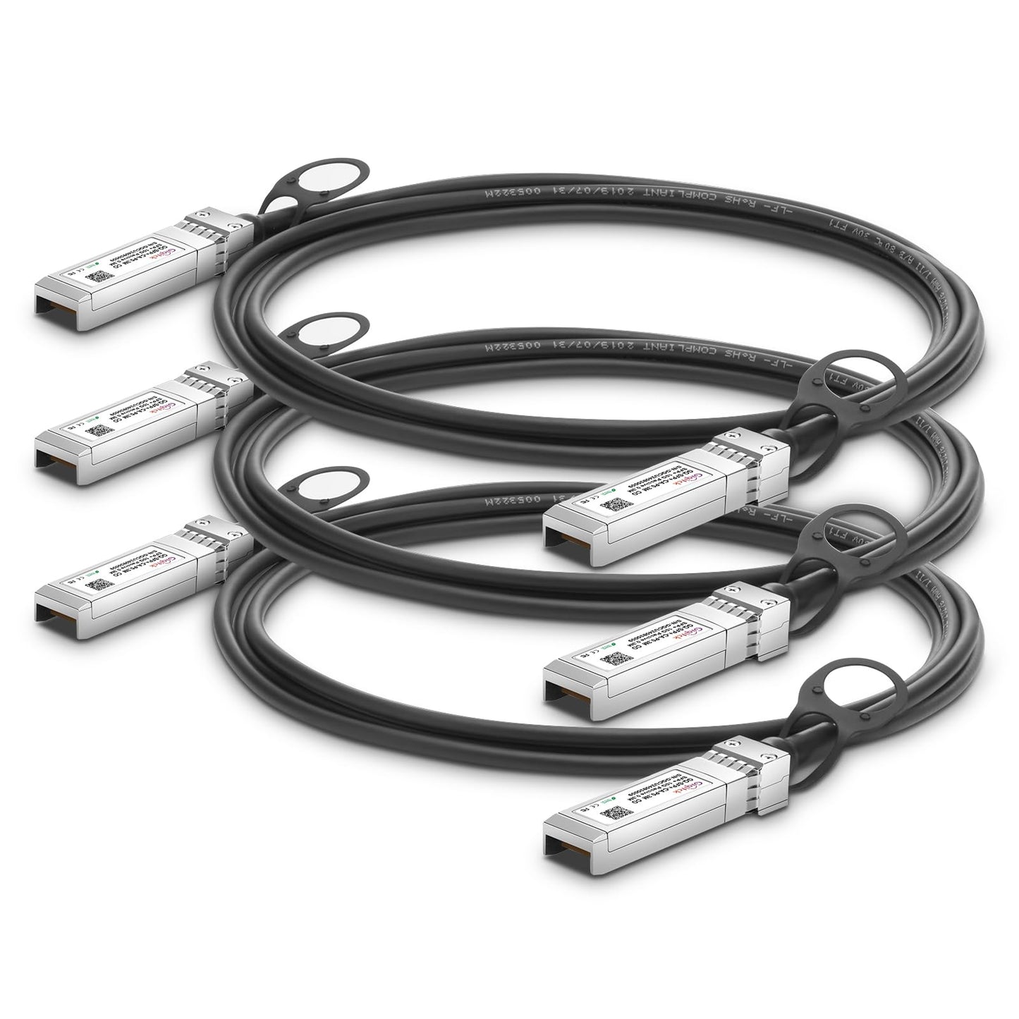 GIQITCK 10G SFP+ DAC Twinax Cable 0.3m/0.98ft 3pcs
