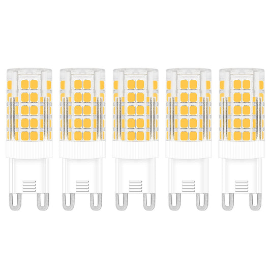 TZHILAN G9 Dimmable LED Bulb 6W 120V Warm White 3000K 5-Pack