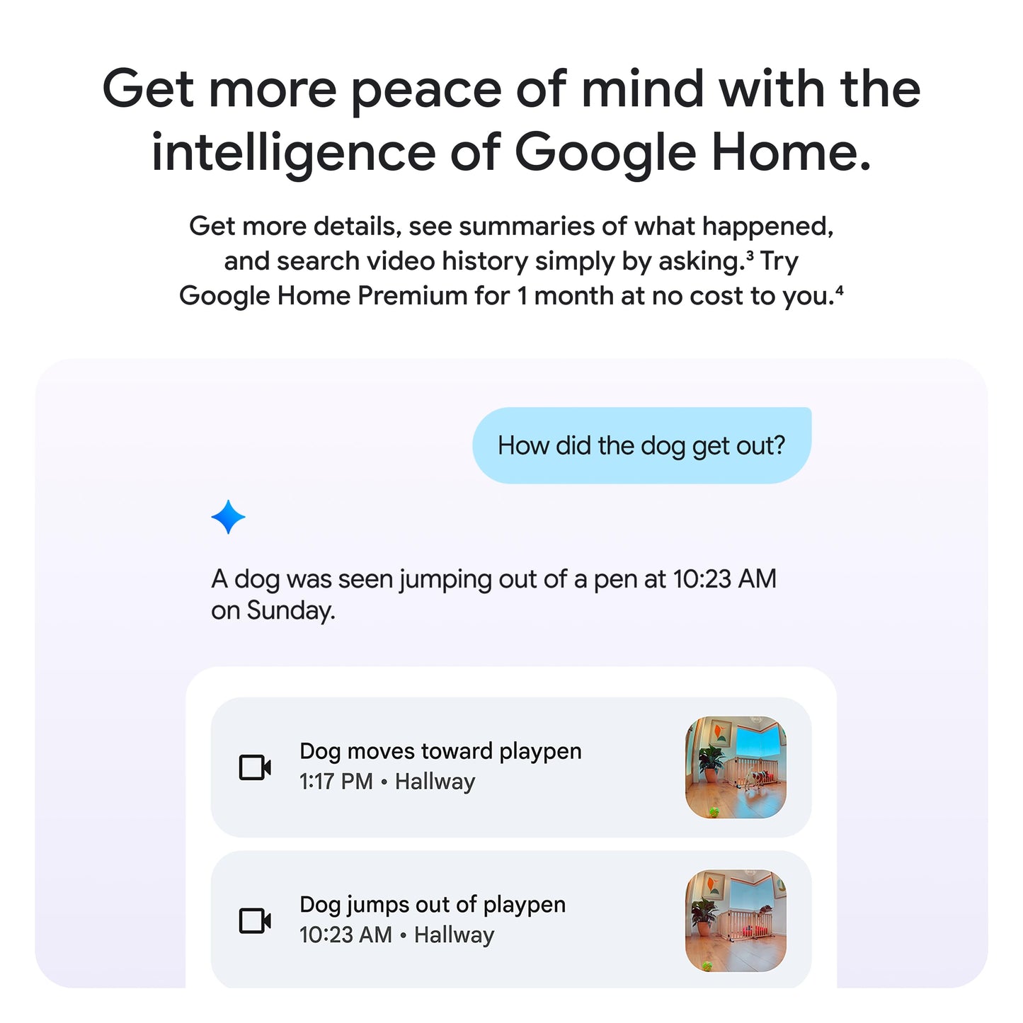 Google Nest Cam Indoor (Wired, 3rd Gen) - Security Camera with 2K Video and Gemini, Night Vision, 2-Way Audio, Works with Google Home - 2025 Model