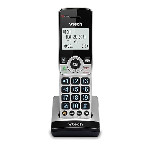 VTech IS8201 Additional Handset for IS8251 Business Grade Cordless Phone Series, Perfect for Home Office, Smart Call Blocking, Answering System