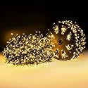 Areker 82ft 1000LED Christmas Lights Outdoor Indoor, Green Wire Christmas String Lights Plug in, Ultra Bright 8 Modes Waterproof Fairy Lights for Xmas