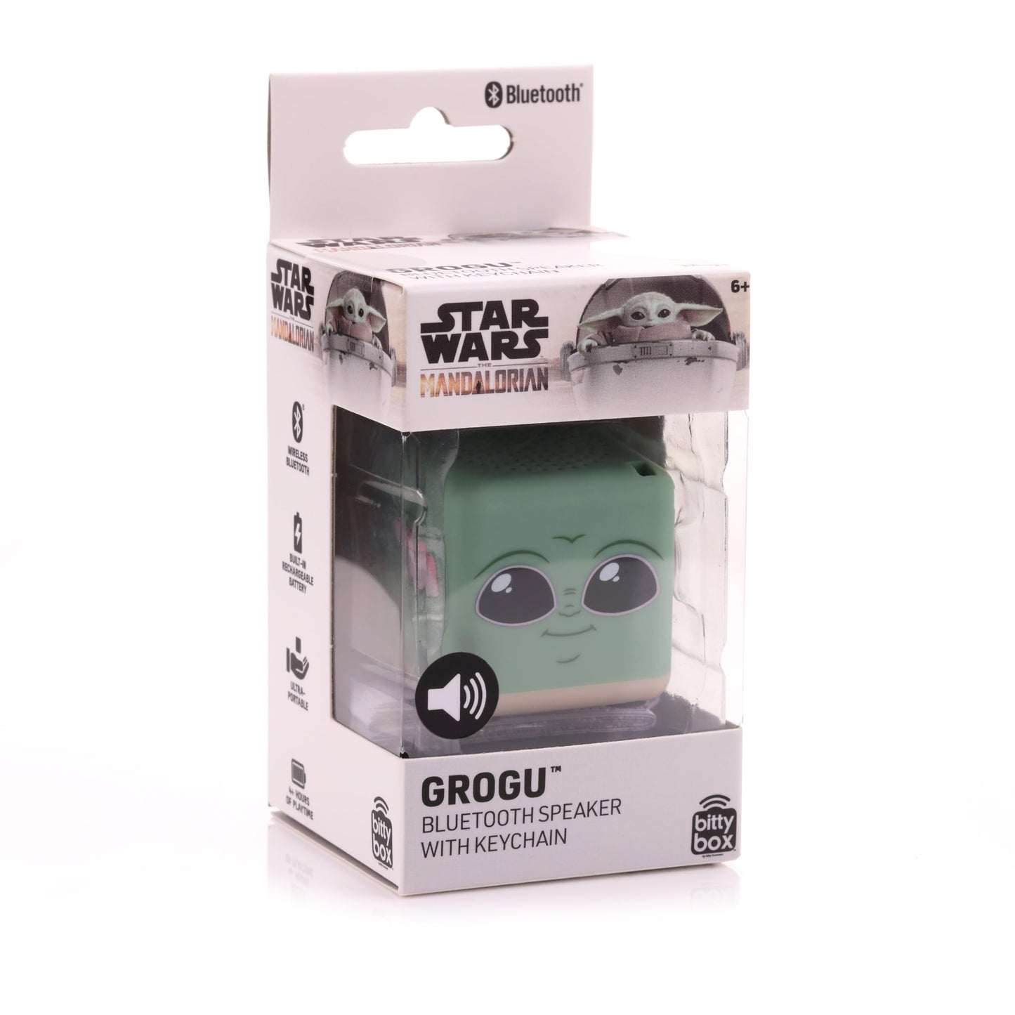 Bitty Boomers Star Wars The Mandalorian: Grogu - Bitty Box 1.3 Inch Keychain Bluetooth Speaker