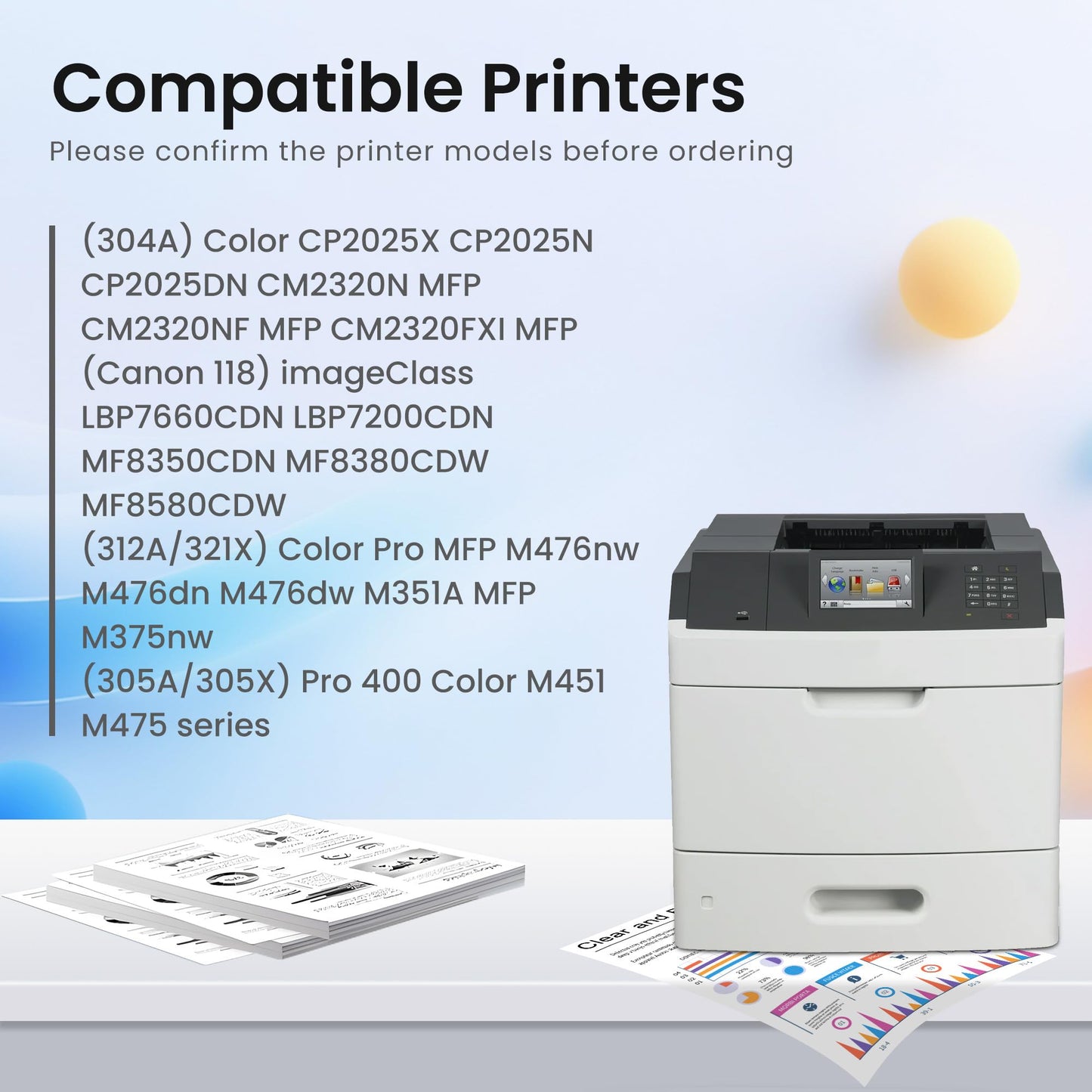 GREENBOX Remanufactured 304A Toner Cartridge Replacement for HP 304A CC530A for CP2025DN CM2320N CM2320NF CM2320FXI MFP MF8580CDW MF8350CDN MF8380CDW