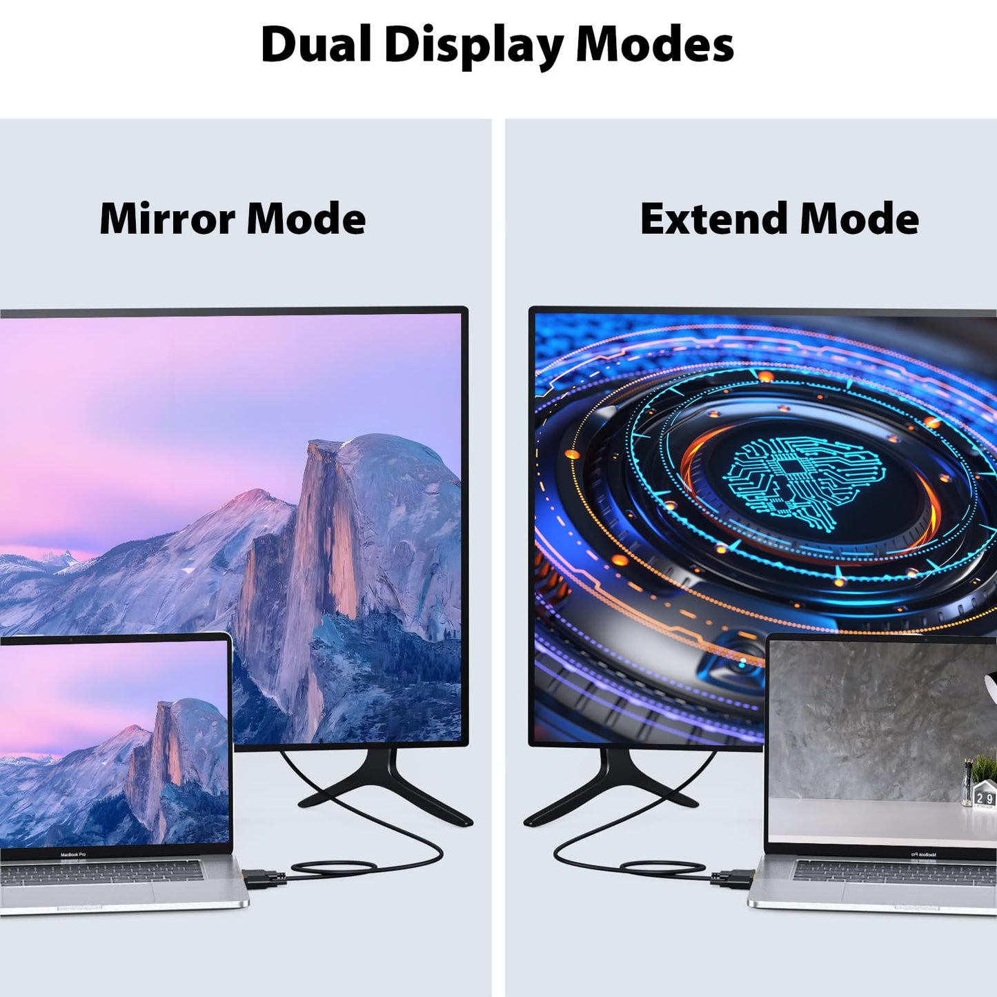 Cyberguys! Dual Link DVI Cable, 24+1/24+5 Gold-Plated Connectors w/Screw Lock - Supports 2560x1600@60Hz 1080P@120Hz, Bi-Directional DVI-D Cable