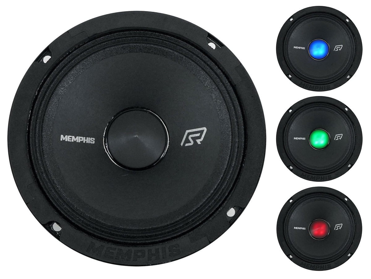 Memphis Audio SRXP62V2 SRX Pro 6.5" 250w Midrange Car Speaker w/LED Mid-Bass