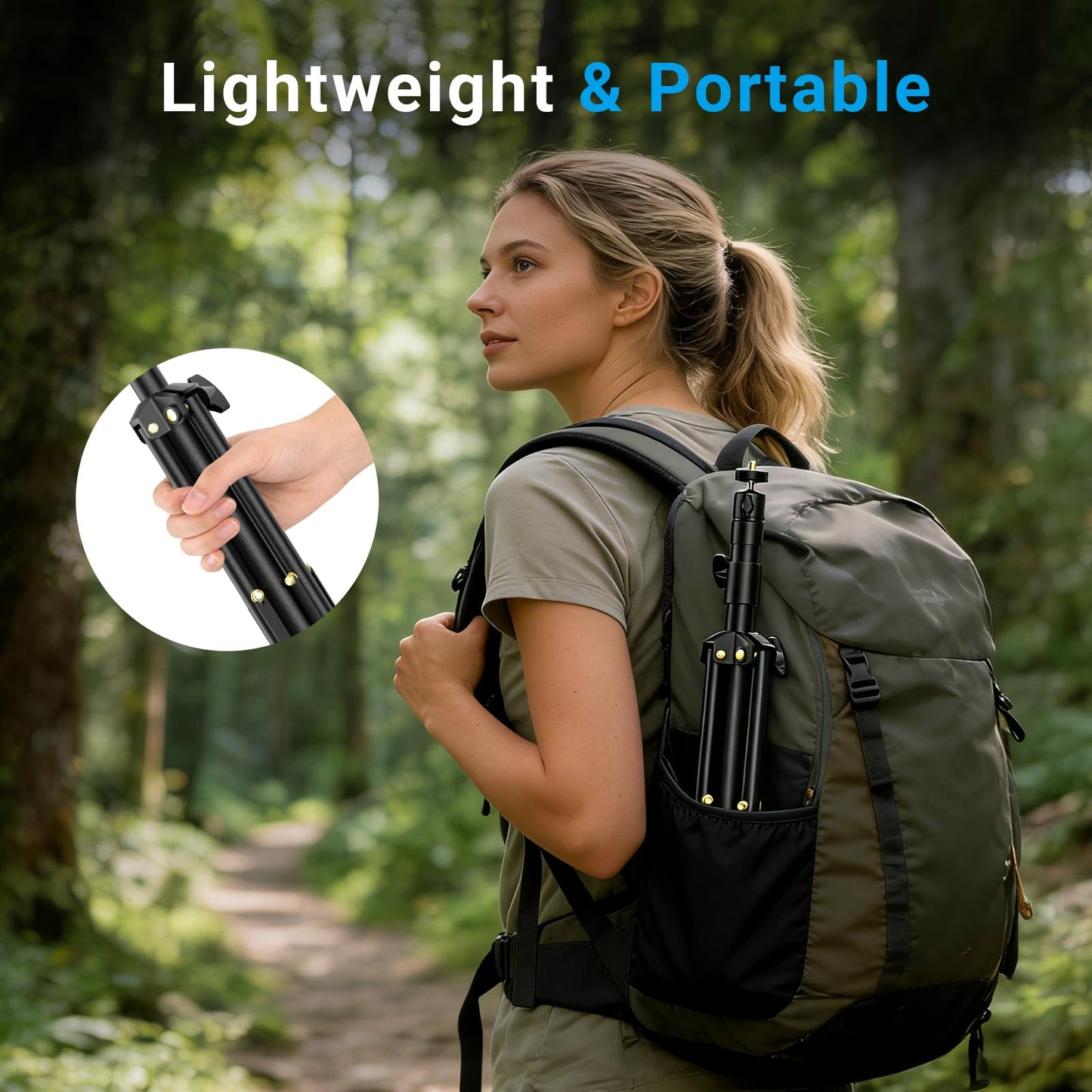 Starlink Mini Tripod Mount with Adapter - Height Adjustable & 360° Tilt, Compatible with Starlink Mini Terminal, Portable Sturdy Stand for RV Camping