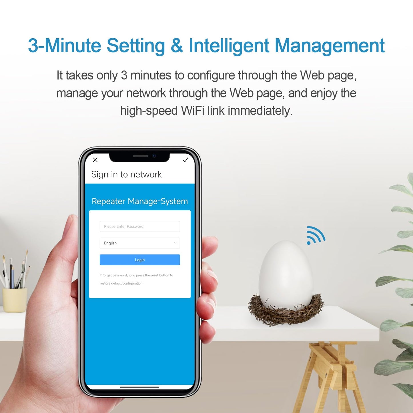 Todaair Indoor/Outdoor WiFi Extender Dual-Band Gigabit | IP65 Weatherproof | 2Min Setup | Unique Egg Design