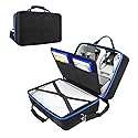 YODOOLTLY Hard Shell Carrying Case for Playstation 5 Console, Travel Case for PS5 Disc Digital Edition, Storage Bag for PS5 Controllers and Other