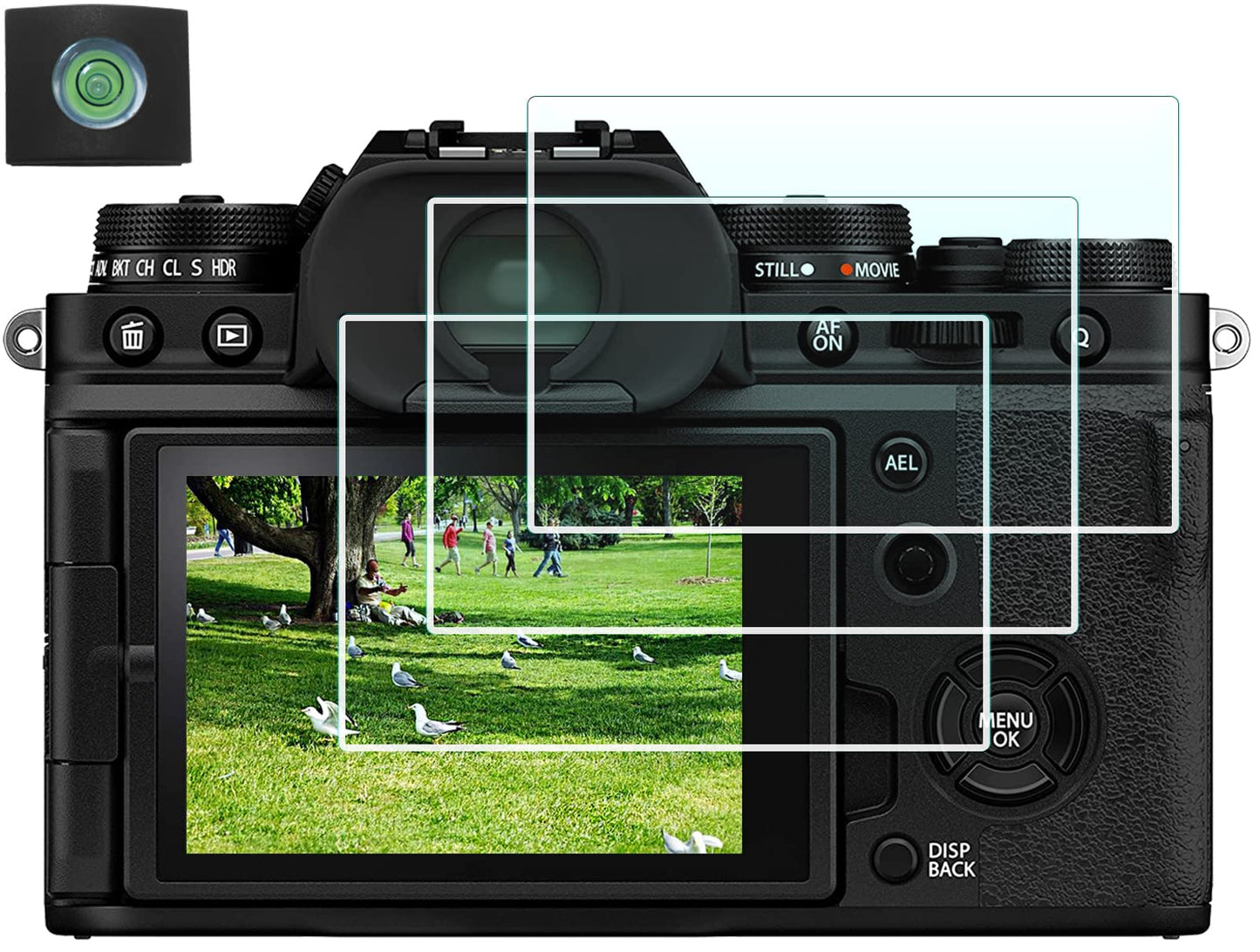 HUIPUXIANG X-T5 Screen Protector for Fuji Fujifilm XT5 Camera (for accessories),[3 Pack] 0.3mm High Definition 9H