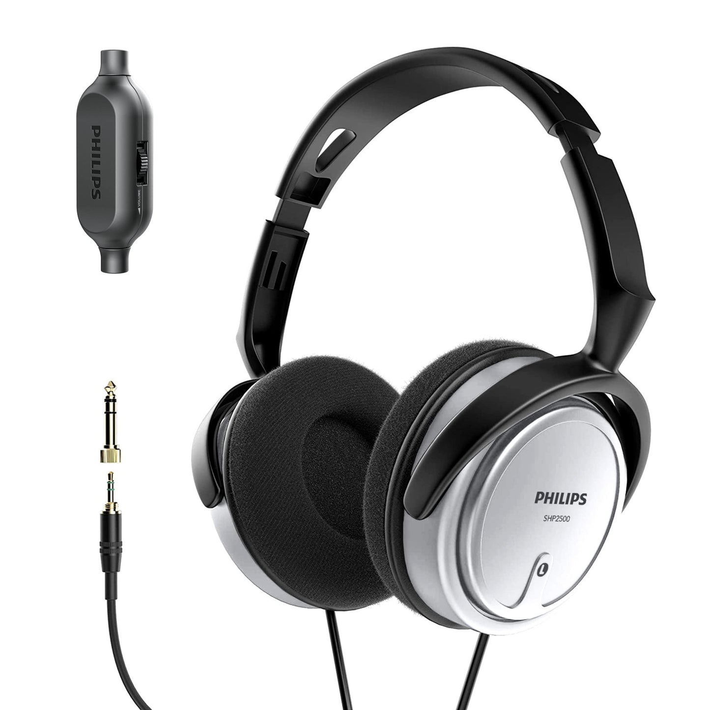 PHILIPS Over Ear Wired Stereo Headphones for Podcasts, Studio Monitoring and Recording Headset for Computer, Keyboard and Guitar with 6.3 mm (1/4")…